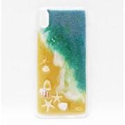 押し花スマートフォンケース Disegno(ディセーニョ) for iPhone XS Max Blue Island