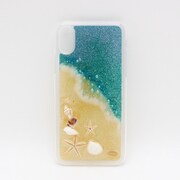 押し花スマートフォンケース Disegno(ディセーニョ) for iPhone X / iPhone XS Blue Island
