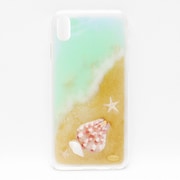 押し花スマートフォンケース Disegno(ディセーニョ) for iPhone XR At the morning beach