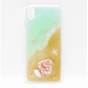 押し花スマートフォンケース Disegno(ディセーニョ) for iPhone XS Max At the morning beach
