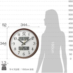 ヨドバシ.com - リズム時計 8FYA04SR06 [電波掛け時計 フィット