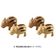 AP-003 うりぼうプラモ 4枚入 ベージュ2枚 ブラウン2枚 シールなし [キャラクタープラモデル]