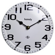 HOMELY 掛け時計 20cm グレー 1J-171 GY