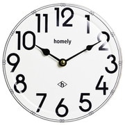 HOMELY 掛け時計 20cm ホワイト 1J-171 WH