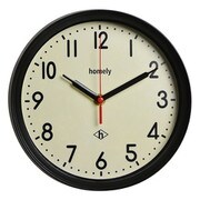 HOMELY ビンテージテイストの掛け時計 ブラック 1J-174 BK