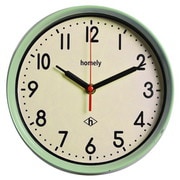HOMELY ビンテージテイストの掛け時計 グリーン 1J-174 GN
