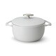 UNILLOY キャセロール 22cm（3.8L） 卯の花 鋳物ホーロー鍋 UC220WH
