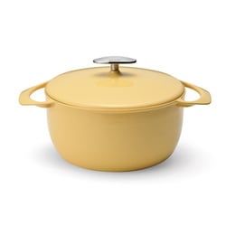 UNILLOY キャセロール 22cm（3.8L） くちなし 鋳物ホーロー鍋 UC220YE