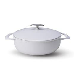 UNILLOY キャセロール浅型 24cm（3.2L） 卯の花 鋳物ホーロー鍋 US240WH