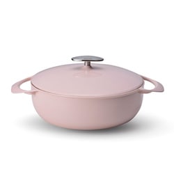 UNILLOY キャセロール浅型 24cm（3.2L） さくら 鋳物ホーロー鍋 US240PI