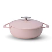 UNILLOY キャセロール浅型 24cm(3.2L) さくら 鋳物ホーロー鍋 US240PI