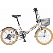 折りたたみ自転車 20×1.75 E/V フレーム 310mm Volkswagen VW-206G WHITE