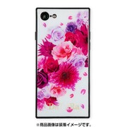 BJ-0002-IP78-WHIT [iPhone 8/7 ガラスケース ギズモビーズ スクエア型 ダチュラ CLASSIC FLOWER WHITE]