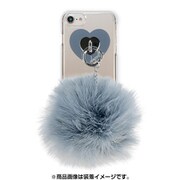 AB-0963-IP67-GRAY [iPhone 8/7/6s/6 クリアケース ギズモビーズ ダズリン FUR VINTAGE GRAY]