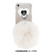 AB-0963-IP67-WHIT [iPhone 8/7/6s/6 クリアケース ギズモビーズ ダズリン FUR CREAM WHITE]
