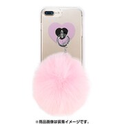 AB-0963-IP7P-PINK [iPhone 8 Plus/7 Plus/6s Plus/6 Plus クリアケース ギズモビーズ ダズリン FUR CHERRY PINK]
