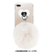 AB-0963-IP7P-WHIT [iPhone 8 Plus/7 Plus/6s Plus/6 Plus クリアケース ギズモビーズ ダズリン FUR CREAM WHITE]