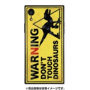 AB-0950-IPXR [iPhone XR ガラスケース ギズモビーズ スクエア型 KWH WARNING DON'T TOUCH]