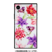 BJ-0002-IPXR-PINK [iPhone XR ガラスケース ギズモビーズ スクエア型 ダチュラ RESORT FLOWER WHITE]