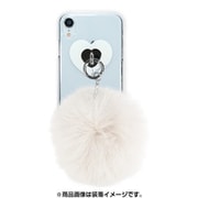 AB-0963-IPXR-WHIT [iPhone XR クリアケース ギズモビーズ ダズリン FUR CREAM WHITE]