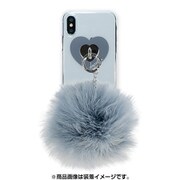AB-0963-IP0X-GRAY [iPhone XS/X クリアケース ギズモビーズ ダズリン FUR VINTAGE GRAY]