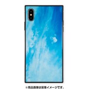 AB-0948-IPXM-ICBL [iPhone XS Max ガラスケース ギズモビーズ スクエア型 KWH SKY]