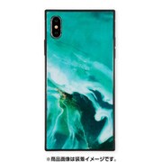 AB-0948-IPXM-GREN [iPhone XS Max ガラスケース ギズモビーズ スクエア型 KWH OPAL GRN]