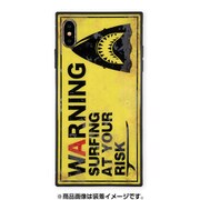 AB-0949-IPXM [iPhone XS Max ガラスケース ギズモビーズ スクエア型 KWH WARNING RISK]