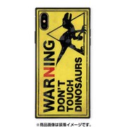 AB-0950-IPXM [iPhone XS Max ガラスケース ギズモビーズ スクエア型 KWH WARNING DON'T TOUCH]