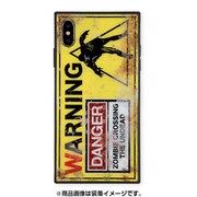 AB-0951-IPXM [iPhone XS Max ガラスケース ギズモビーズ スクエア型 KWH WARNING DANGER]