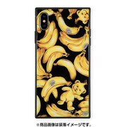 BJ-0001-IPXM-YELL [iPhone XS Max ガラスケース ギズモビーズ スクエア型 ミルクボーイ BANANA BOY]