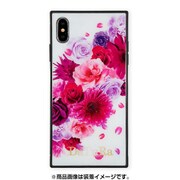 BJ-0002-IPXM-WHIT [iPhone XS Max ガラスケース ギズモビーズ スクエア型 ダチュラ CLASSIC FLOWER WHITE]