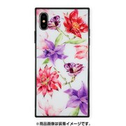 BJ-0002-IPXM-PINK [iPhone XS Max ガラスケース ギズモビーズ スクエア型 ダチュラ RESORT FLOWER WHITE]