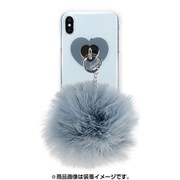 AB-0963-IPXM-GRAY [iPhone XS Max クリアケース ギズモビーズ ダズリン FUR VINTAGE GRAY]