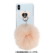 AB-0963-IPXM-NUDI [iPhone XS Max クリアケース ギズモビーズ ダズリン FUR LATTE BEIGE]