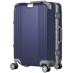 スーツケース 旅行日数目安：1～2泊 35L TSAロック搭載 機内持ち込み可 PC＋ABSボディ 48cm ネイビーカーボンS 5507-48NVCBS
