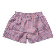 布帛トランクス M 均等チェック レッド×ネイビー GP704679