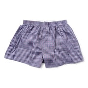 布帛トランクス M 均等チェック ネイビー×細レッド GP704686