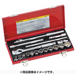SN319 [3/8インチ ソケットレンチ インチ メタルケース 19点セット]