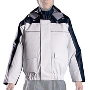 ナダレス空調服ブルゾン M レインパーカ メンズ ホワイト 6097