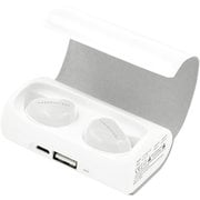 Bluetooth対応 フルワイヤレスイヤホン BEANS ホワイト