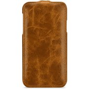 CBR-APIPXRNAAEATB [iPhone XR用 縦開き 高級本革ケース Flip 茶]