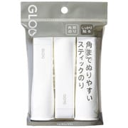GLOO(グルー) スティックのり しっかり 3本入り タ-G302-3P