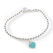 TIFFANY RTT ミニハートビーズブレスレット 並行輸入品 26659604