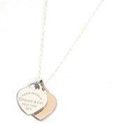 TIFFANY RTT ダブルハート ペンダント ミニ 16in SS/RUBEDO 並行輸入品 30872533