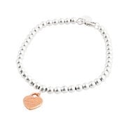 TIFFANY RTT ビーズブレスレット 7in SS/RUBEDO 並行輸入品 30872541