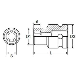 ヨドバシ.com - ミトロイ P6-1-3/8 [3/4インチ インパクトレンチ用