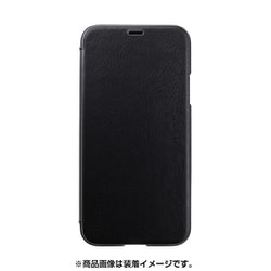 PUY-82 [iPhone XS エアージャケット Flip ブラック]
