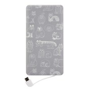 USB出力リチウムイオンポリマー充電器 2.1A 4000mAh リサ・ラーソン スケッチ LL-16GY