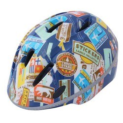 アミティ ステッカーブルー [自転車用ヘルメット Mサイズ（54～57cm） 使用年齢目安：6歳以上 安全規格 SG/CEマーク]